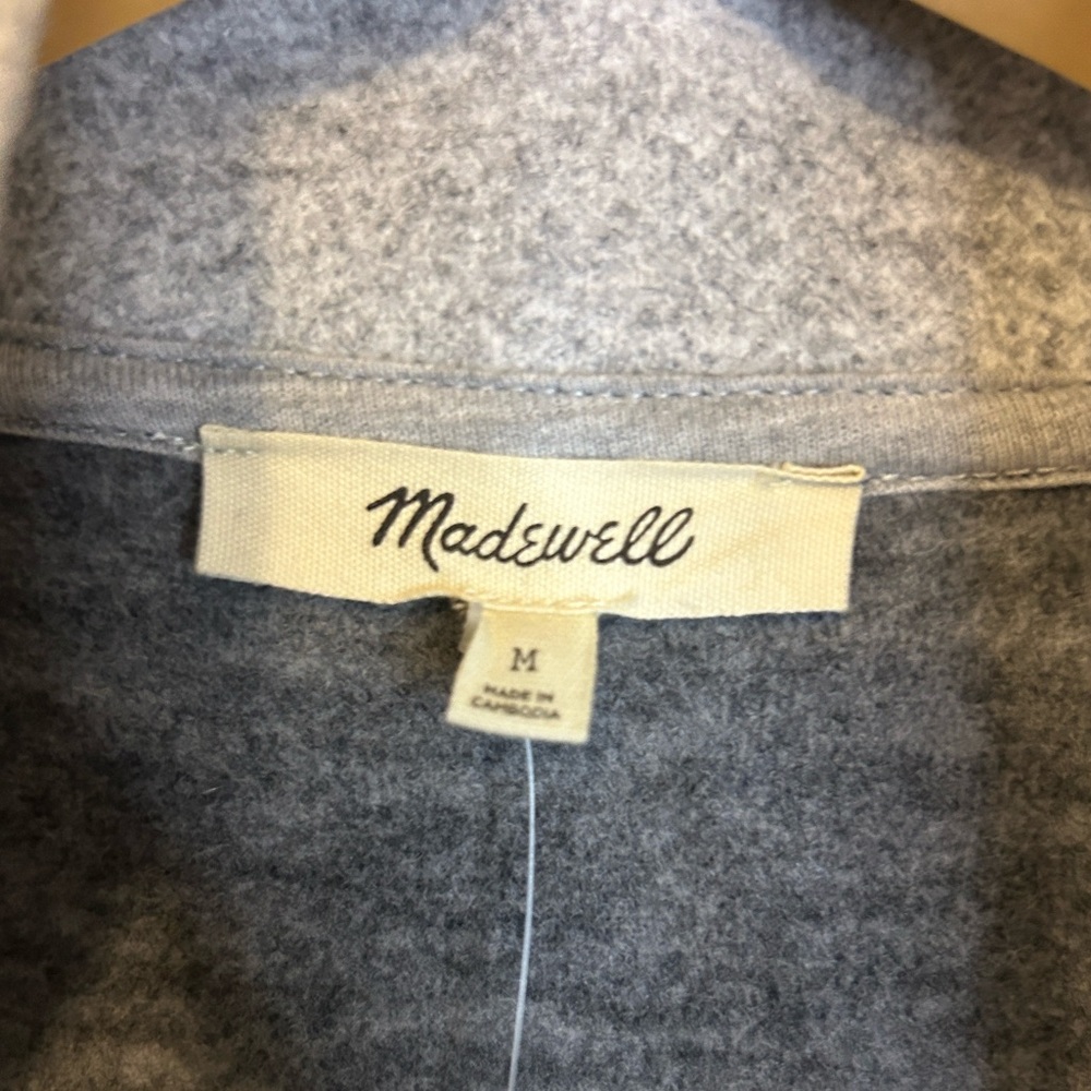 Madewell Gray Bomber Jacket - Picture 2 of 11